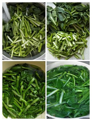 蘑菇炒菜心的做法步骤：2