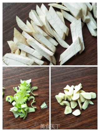 蘑菇炒菜心的做法步骤：3
