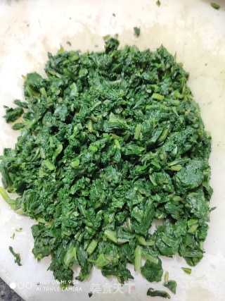 苦麻菜肉末汤的做法步骤：5