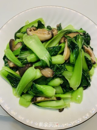 香菇青菜的做法步骤：4