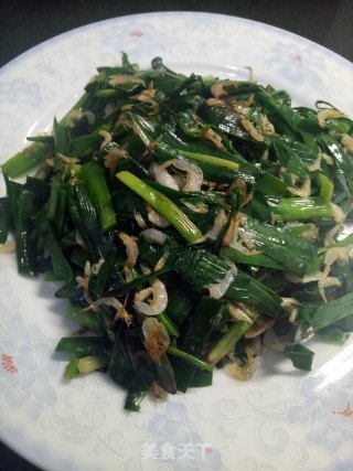 虾皮炒韭菜的做法步骤：6