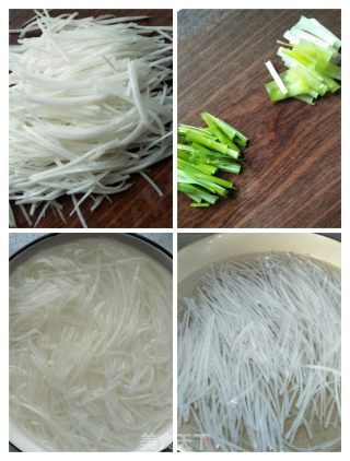 白萝卜虾皮蘑菇汤的做法步骤：3