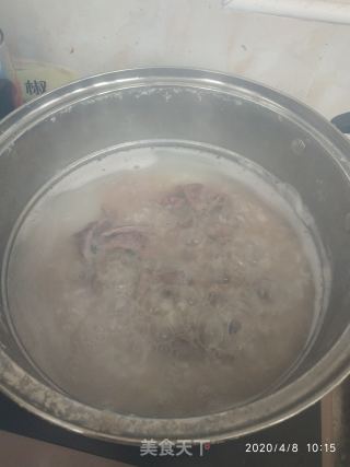 菠菜猪肝粥的做法步骤：4