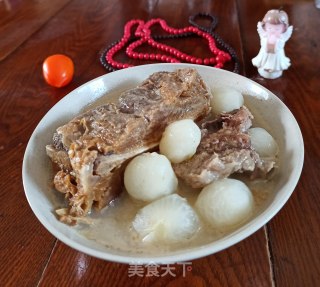 小萝卜炖咸鲜排骨汤的做法步骤：9