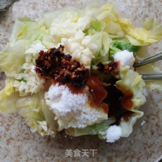 凉拌手撕包菜的做法步骤：2
