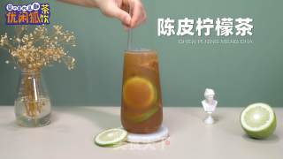 柠檬茶创新饮品|陈皮柠檬茶的做法步骤：1