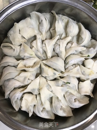 韭菜鸡蛋蒸饺的做法步骤：5