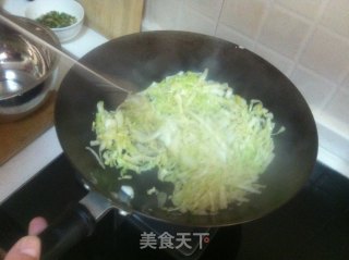 清炒包菜丝的做法步骤：7