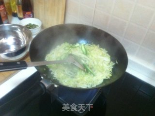 清炒包菜丝的做法步骤：8