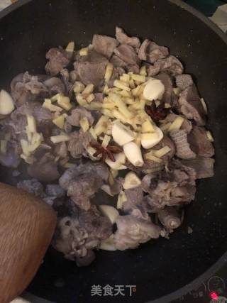 萝卜炖羊肉的做法步骤：3