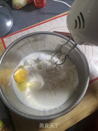 豆沙蜜豆面包的做法步骤：2