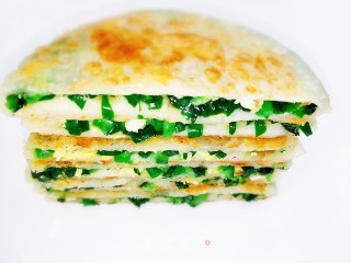 烫面韭菜鸡蛋馅饼的做法步骤：12