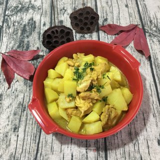 咖喱鸡块焖土豆的做法步骤：9