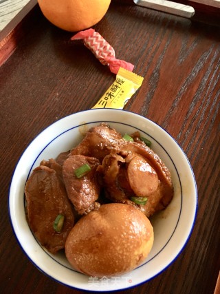 鲍鱼鸡蛋烧肉的做法步骤：22