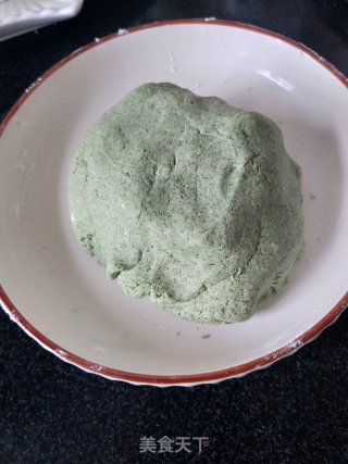 艾草青团的做法步骤：4