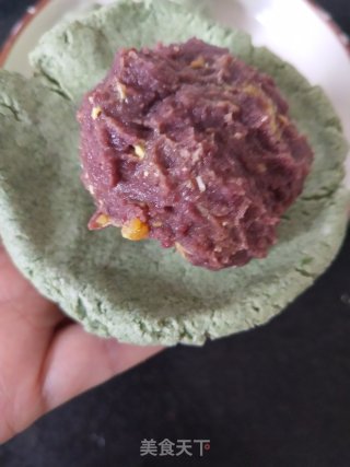 艾草青团的做法步骤：5