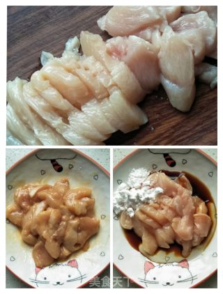 鸡肉胡萝卜炒西兰花的做法步骤：3