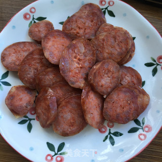 腊肠炒青椒的做法步骤：5