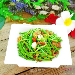 黎蒿炒油渣的做法步骤：8