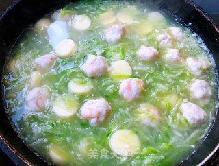 #春季润燥汤水#萝卜丝虾滑豆腐汤的做法步骤：10