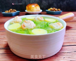 #春季润燥汤水#萝卜丝虾滑豆腐汤的做法步骤：13