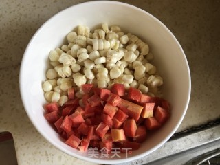 胡萝卜糯玉米的做法步骤：1