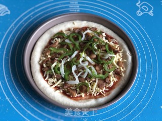 超软饼底鸡肉披萨的做法步骤：12