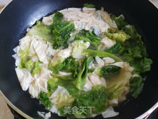 鸡汤豆腐皮的做法步骤：6