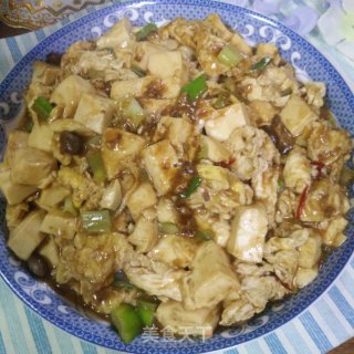 甜面酱鸡蛋烧内脂豆腐的做法步骤：7