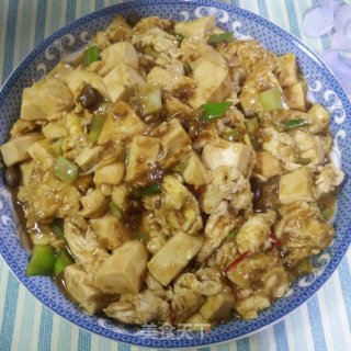 甜面酱鸡蛋烧内脂豆腐的做法步骤：8