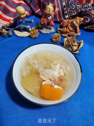 银耳百合煲水果糖水的做法步骤：6