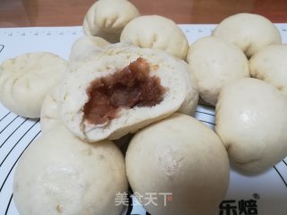 玫瑰绿豆馅豆包的做法步骤：13