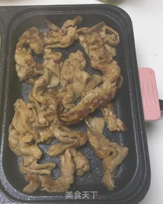 香煎奥尔良五花肉片的做法步骤：4