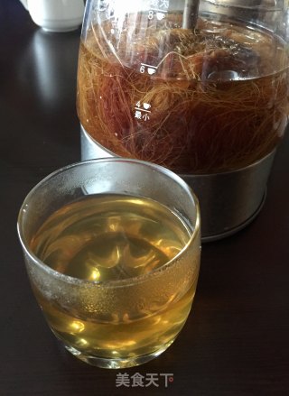 玉米须灵芝玫瑰花水的做法步骤：7
