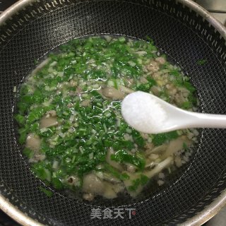 肉末平菇青菜汤的做法步骤：10