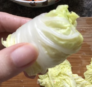 娃娃菜卷肉的做法步骤：5