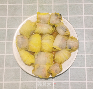 娃娃菜卷肉的做法步骤：7