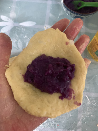 山药紫薯饼的做法步骤：5