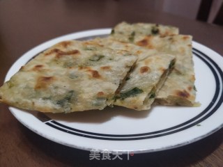 快手美味葱油饼(不烫面不发面)的做法步骤：9