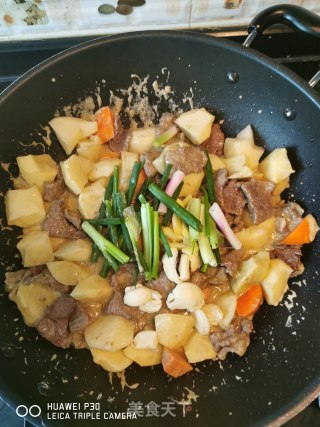青咖喱牛肉土豆的做法步骤：15