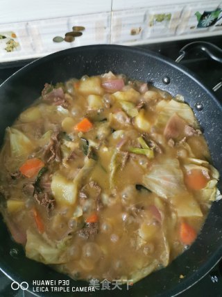 青咖喱牛肉土豆的做法步骤：18