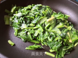 小白菜炒鸡蛋的做法步骤：5
