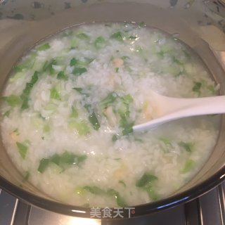 瑶柱青菜粥的做法步骤：7