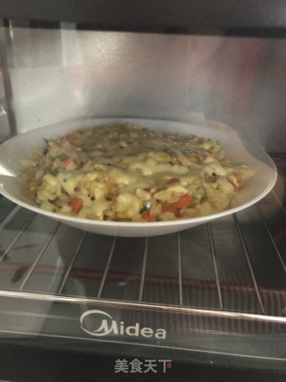 好吃停不下来芝士焗饭的做法步骤：10
