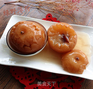 银耳蒸皇冠梨的做法步骤：9
