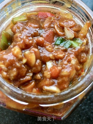 辣酱鸡肉手抓饼的做法步骤：7