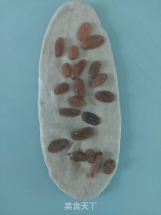抹茶葡萄干卷的做法步骤：6