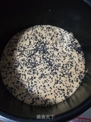 电饭锅版抹茶巧克力杂粮蛋糕的做法步骤：16