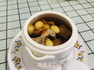 茶树菇白果老鸭汤的做法步骤：8