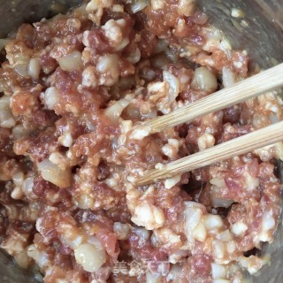 菠菜韭菜鲜贝饺的做法步骤：15